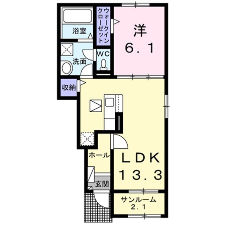 ポテトハイムＤの物件間取画像